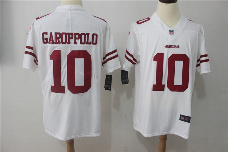 Men San Francisco 49ers #10 Garoppolo White Nike Vapor Untouchable Limited NFL Jerseys->san francisco 49ers->NFL Jersey